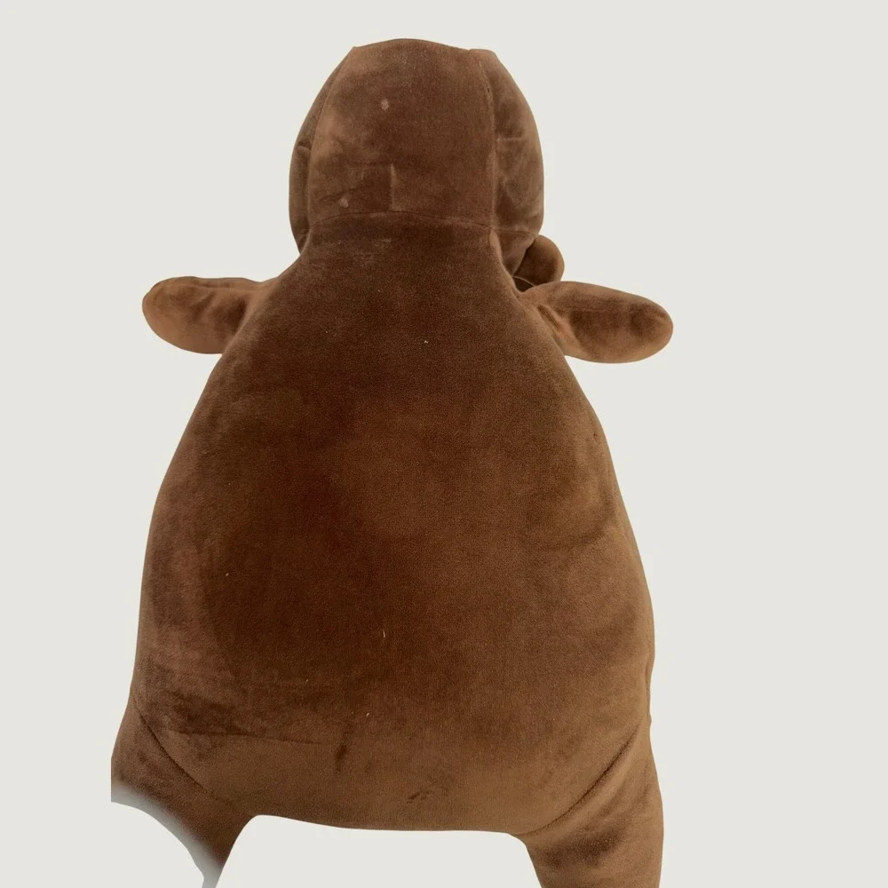 Pillowfort Weighted Plush Bear Brown Stuffed Animal Sensory Throw Pillow 17 Inch